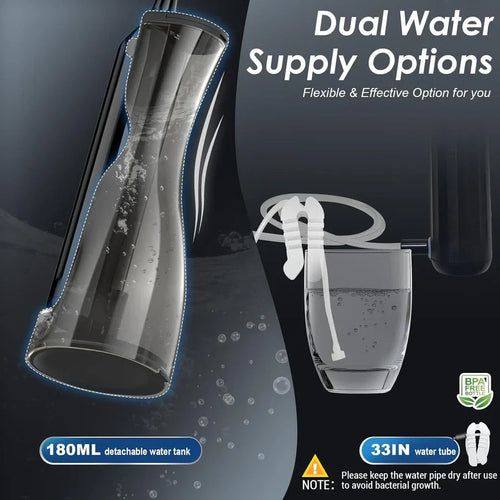 Electric Toothbrush with Water Flosser Combo, Cordless flossing Toothbrush